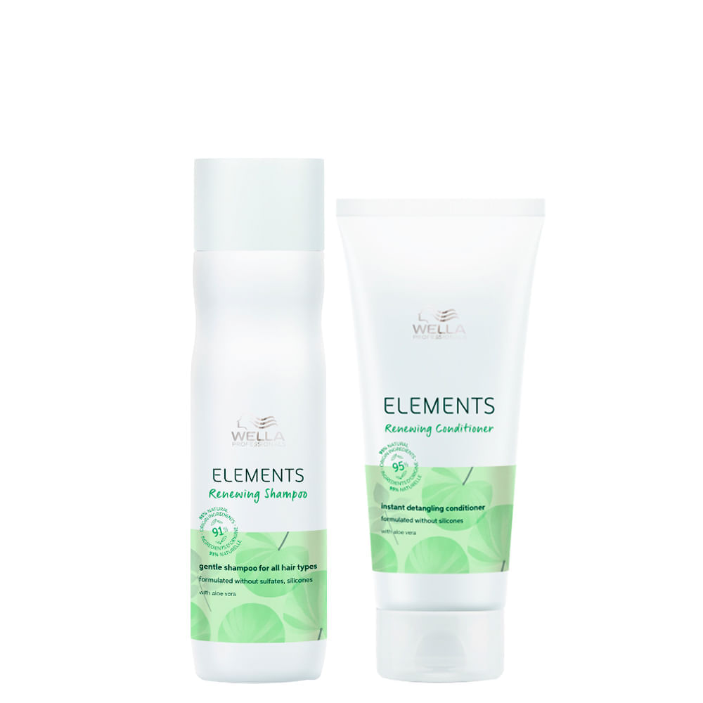 Kit Wella Professionals Elements Renewing  Shampoo 250 ml + Condicionador 200 ml