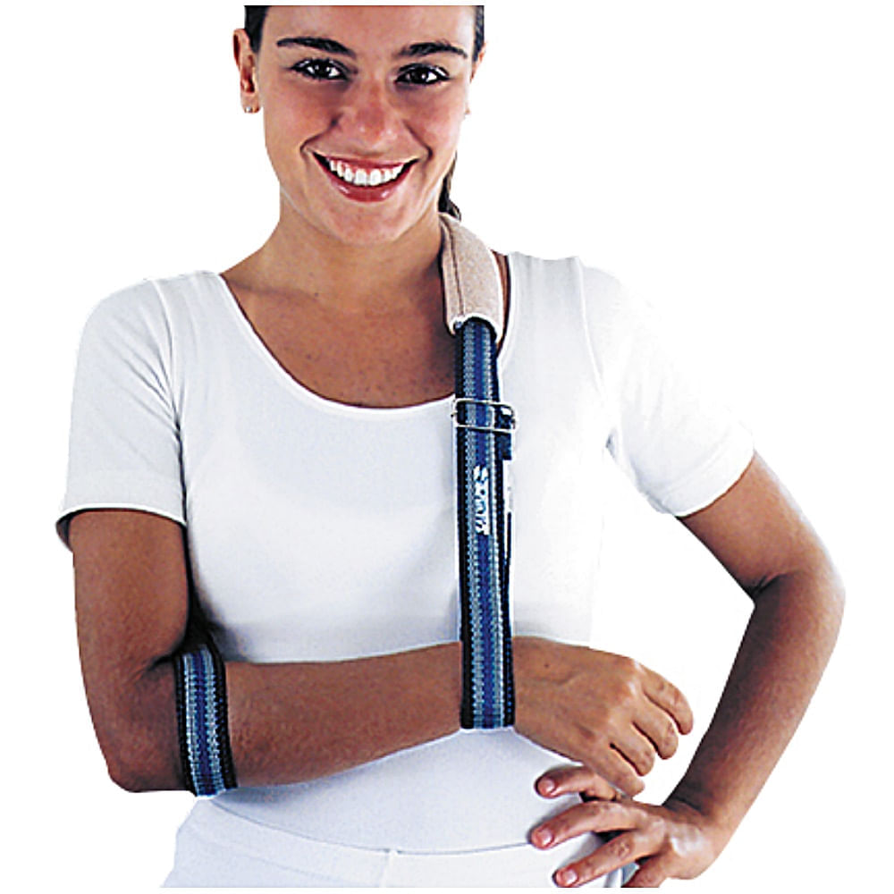 Tipoia Salvapé Em Tira Azul Com Cinza Tamanho P Unidade