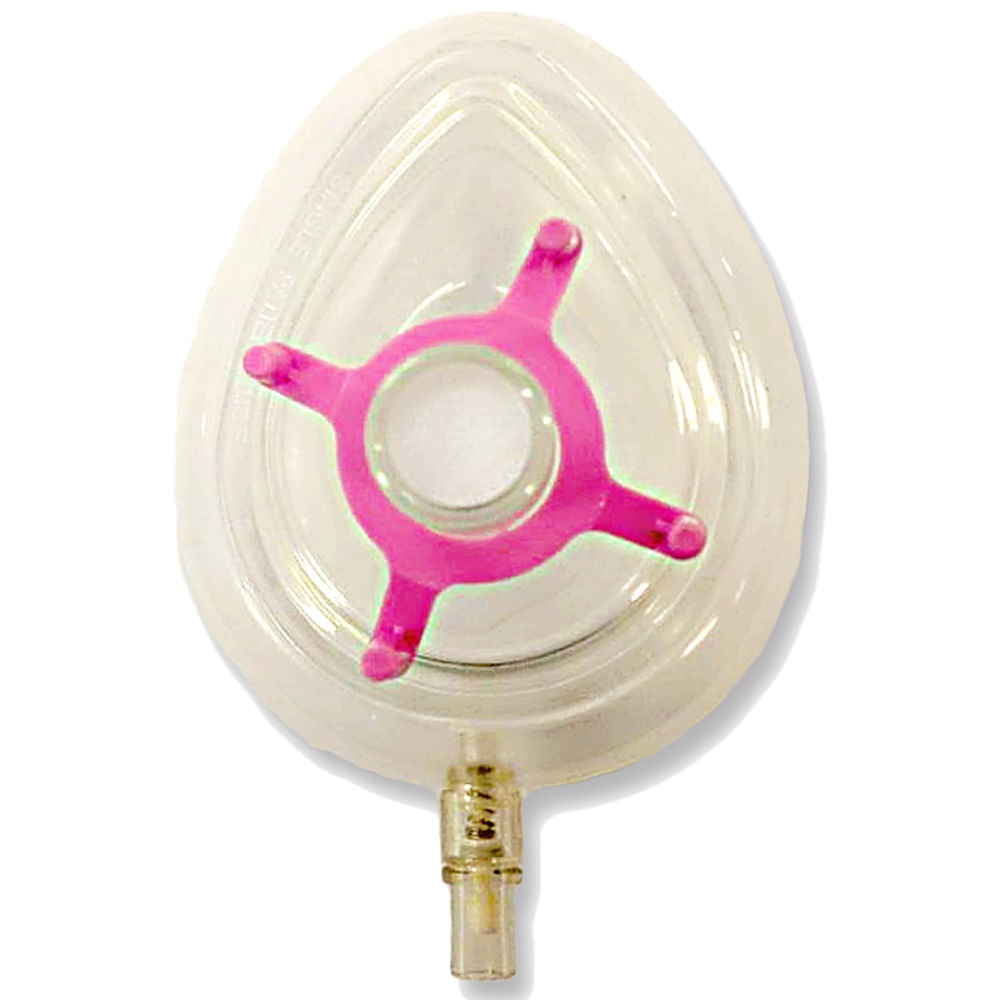 Máscara Facial Para Anestesia Hudson Nr 2 Rosa