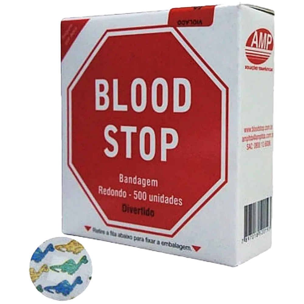 Curativo Bandagem Blood Stop Infantil Divertido 500 Unidades Amp