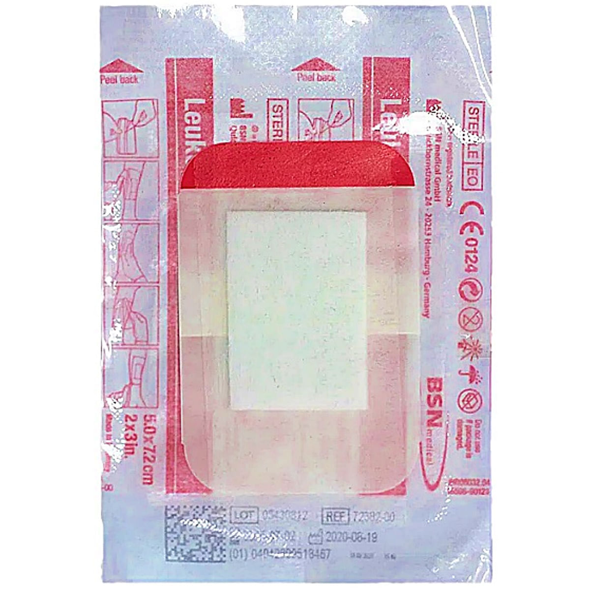 Curativo Filme Transparente Leukomed T Plus 72382-01 8x10cm Unidade Bsn