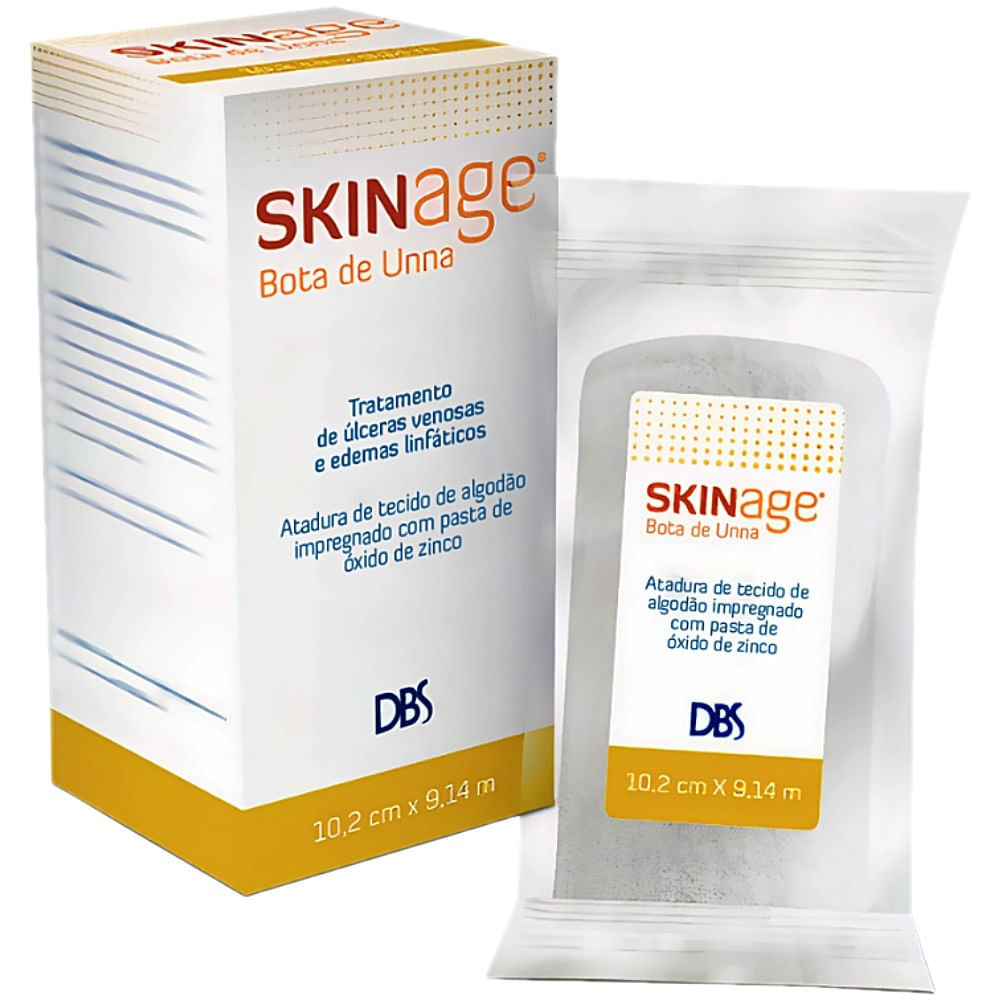 Curativo Skinage Bota De Unna 10.2x9.14cm Unidade Skinage