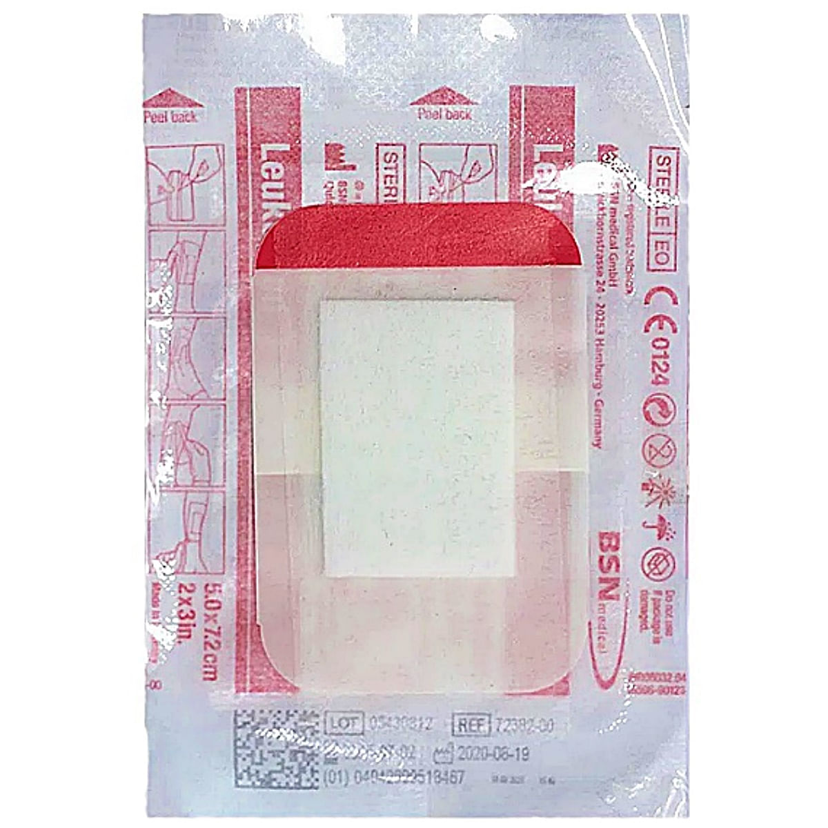 Curativo Filme Transparente Leukomed T Plus 72382-02 8x15cm unidade Bsn