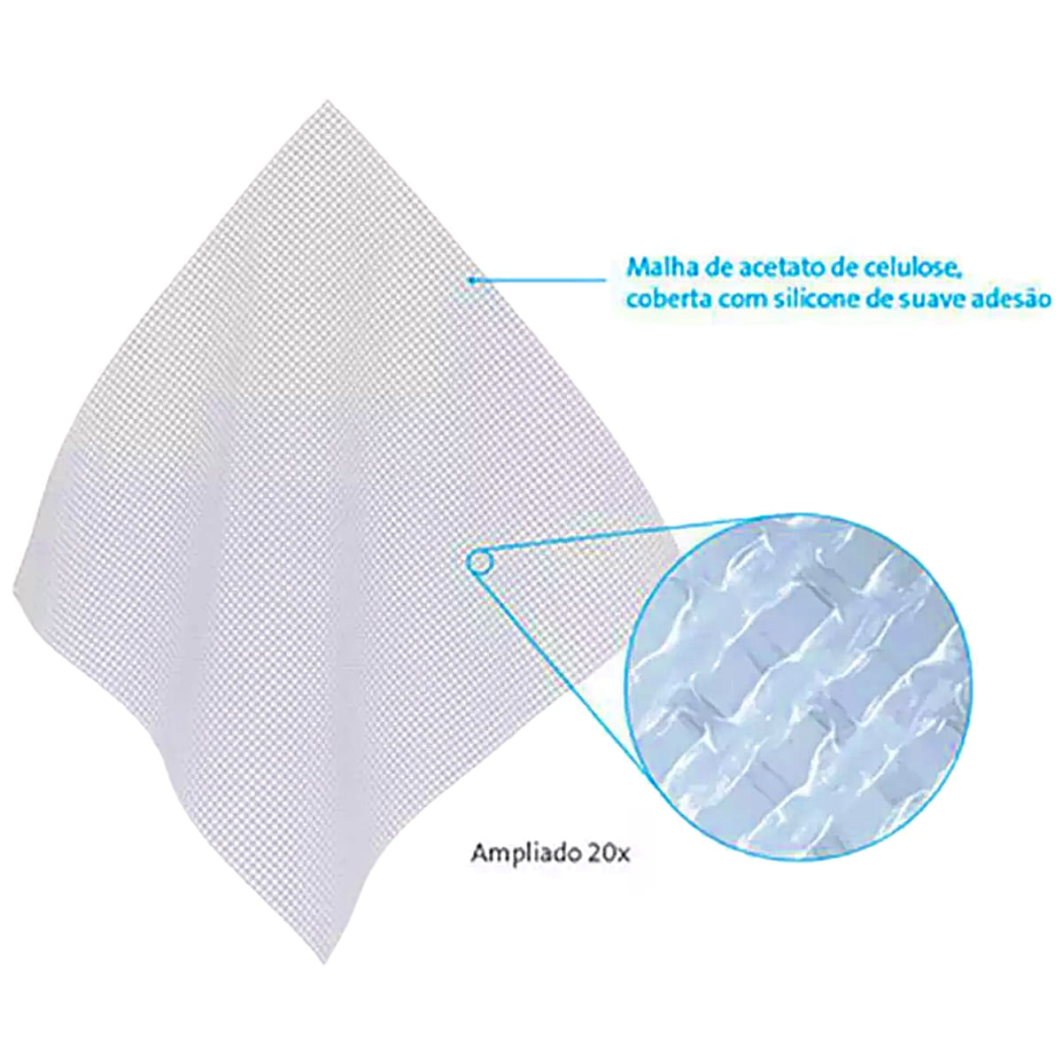 Curativo Adaptic Touch em Silicone 7.6x5cm ref TCH501 unidade Systagenix