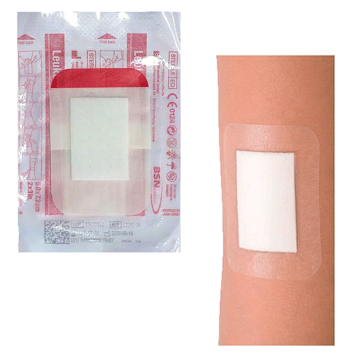 Curativo Filme Transparente Leukomed T Plus 72382-00 5x7.2cm Unidade Bsn