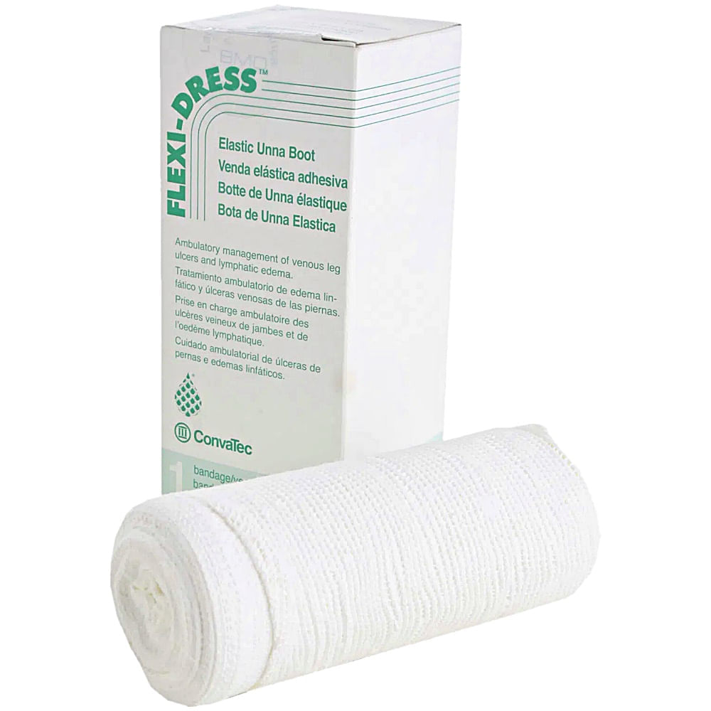 Curativo Flexi-Dress Bota de Unna Convatec 10cmx9.14m unidade Convatec