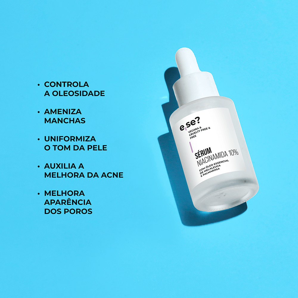 Kit Controle Espuma de Limpeza Facial 100ml + Sérum Niacinamicida 30ml E Se? Cosméticos