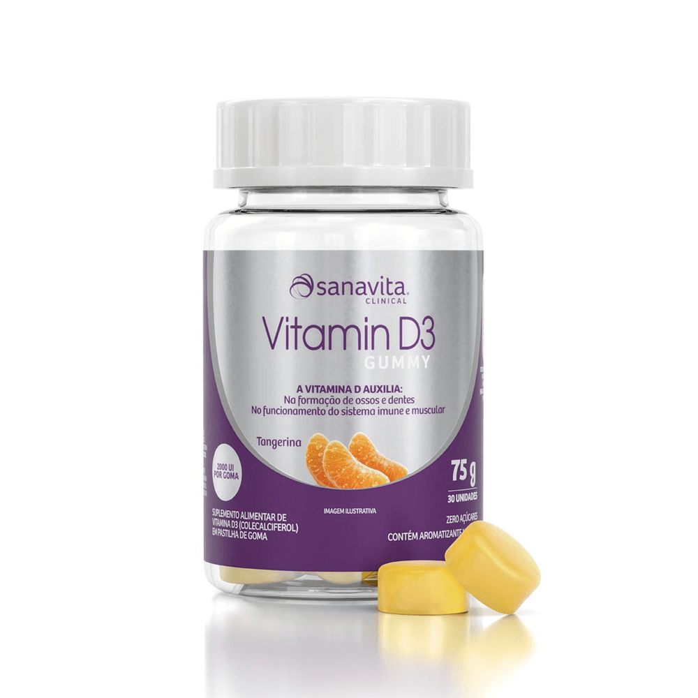 Vitamin D3 Gummy Sanavita Tangerina 75g
