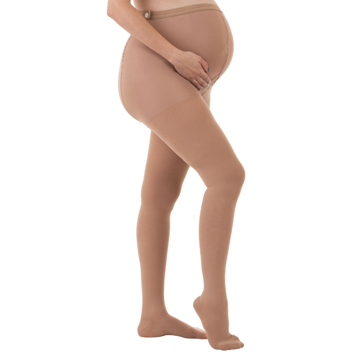 Meia-Calça Gestante Ultraline 4000 Venosan - 20-30mmHg - Pé Fechado - Bege - Tamanho M