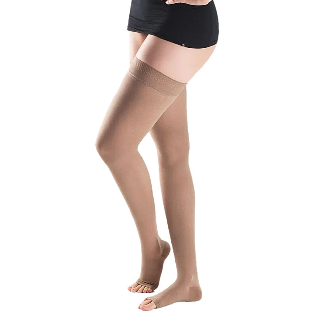 Meia 7/8 Sigvaris Basic 20-30mmhg Aberta Natural Tam M3