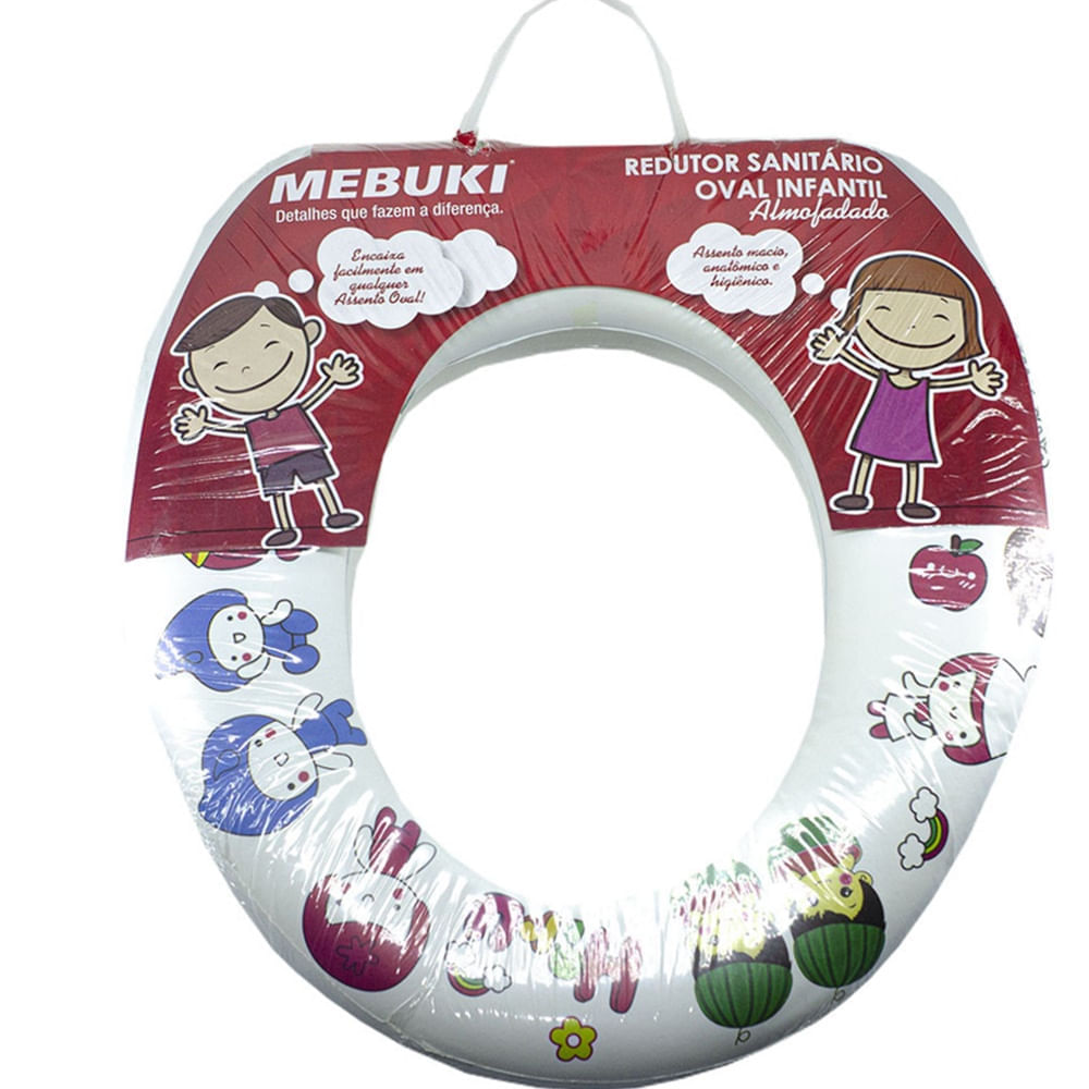 Redutor Sanitário Almofadado Oval Infantil Mebuki - Unidade