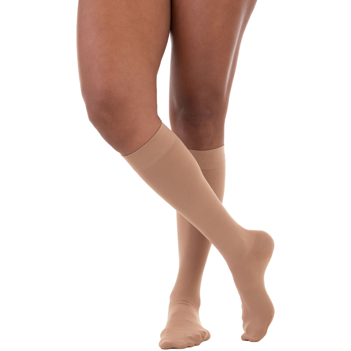 Meia De Compressão 3/4 Ultraline 4000 Venosan - 20-30mmhg - Pé Fechado - Bege - Tamanho G