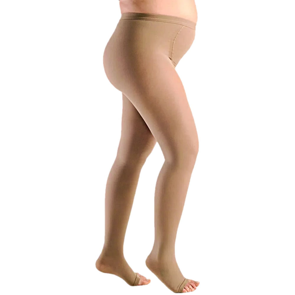 Meia-Calça Sigvaris Materna 20-30mmHg Aberta Bege G3