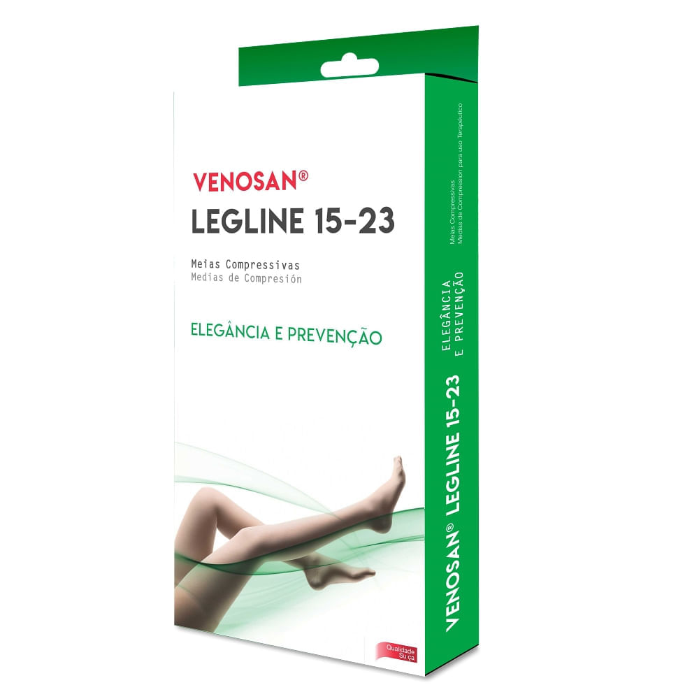 Meia de Compressão 3/4 Legline Venosan - 15-23mmHg - Pé Fechado - Olinda - Tamanho G