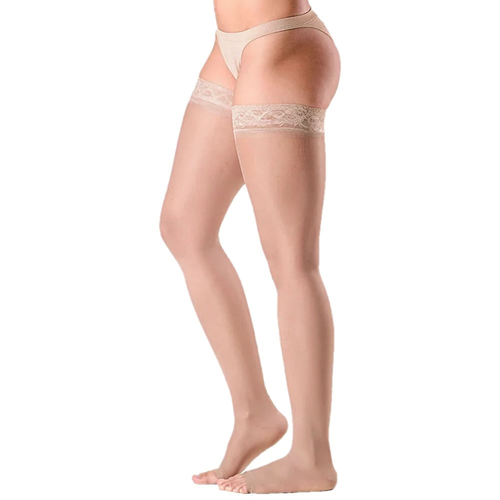 Meia 7/8 Sigvaris Audace 15-20mmhg Aberta Natural Tam 3