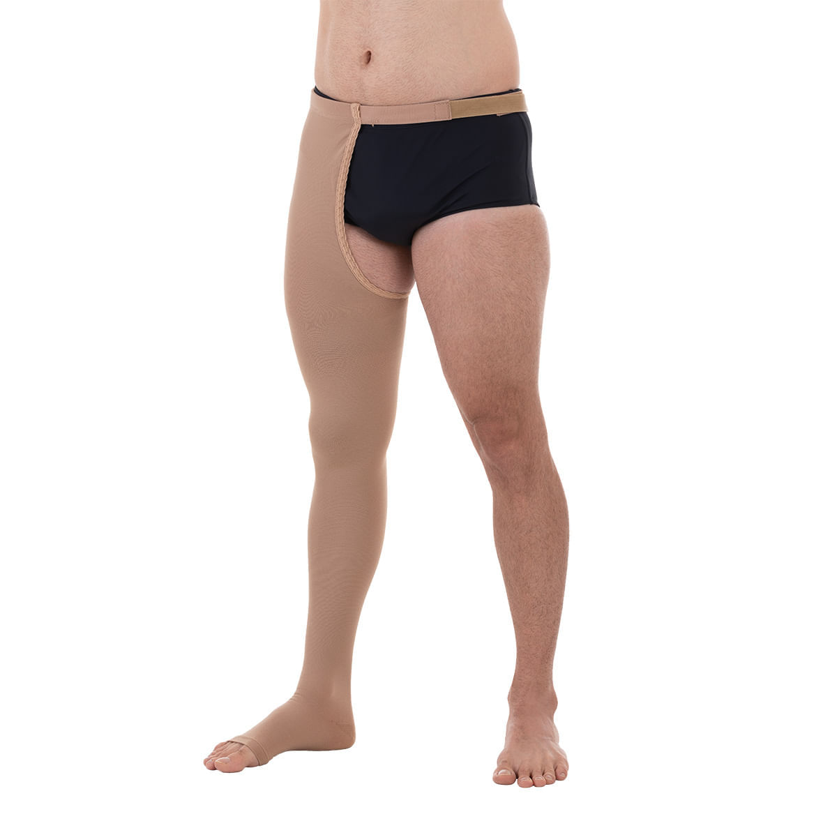 Meia 7/8 Cinta Comfortline 30-40mmhg Direito Bege Curta G