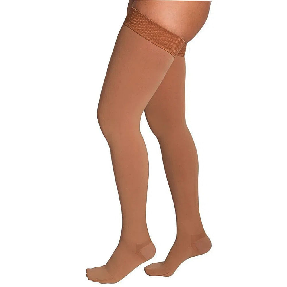 Meia 7/8 Venosan Ultraline 4000 20-30mmhg Fechada Taupe G