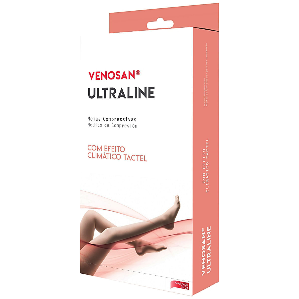 Meia de Compressão 7/8 Ultraline 4000 Venosan - 30-40mmHg - Pé Aberto - Bege - Tamanho M
