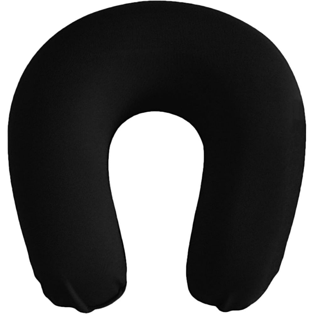 Almofada Para Pescoço Neck Pillow Preta 30x32x8cm