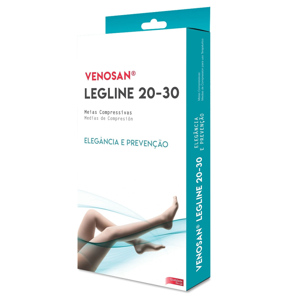 Meia de Compressão 3/4 Legline Venosan - 20-30mmHg - Pé Fechado - Olinda - Tamanho G