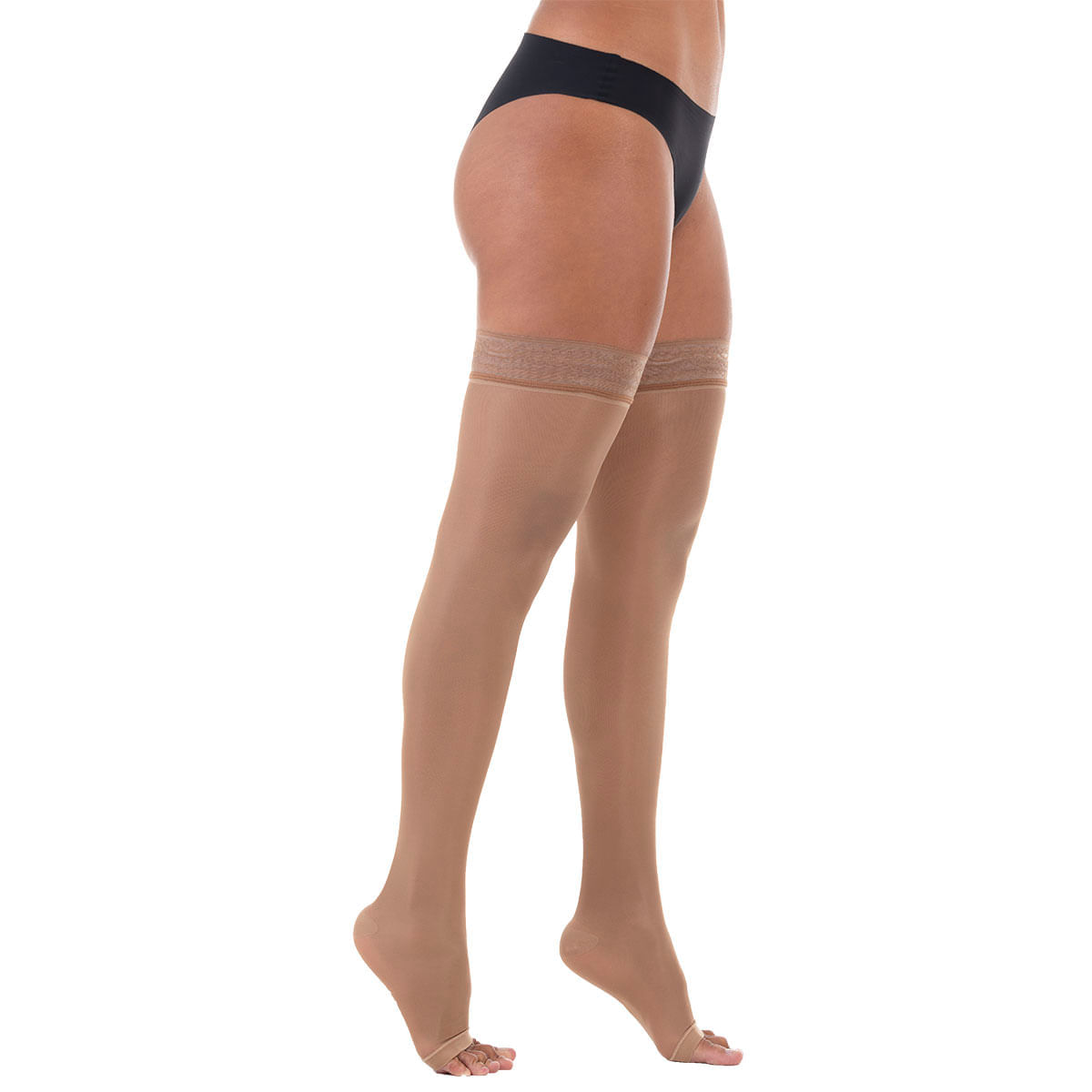 Meia de Compressão 7/8 Legline Venosan - 20-30mmHg - Pé Aberto - Sahara - Tamanho M