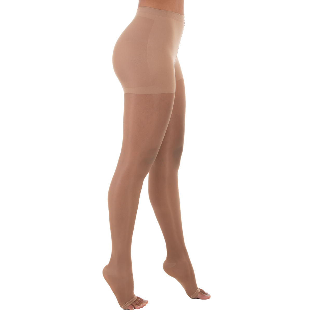 Meia-calça Legline Venosan - 15-23mmhg - Pé Aberto - Sahara - Tamanho M