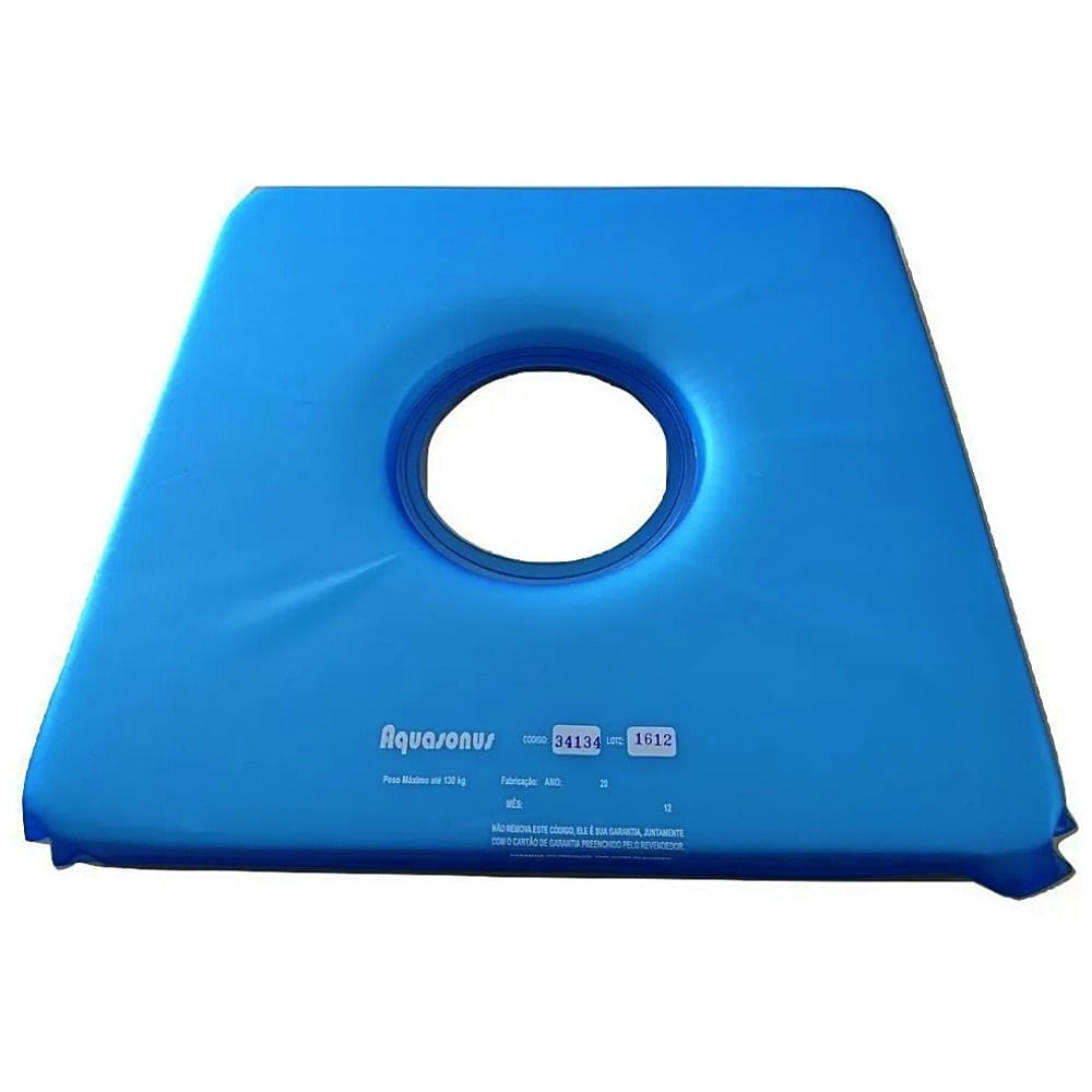 Almofada Quadrada Estofada Com Orifício 40x40x4cm