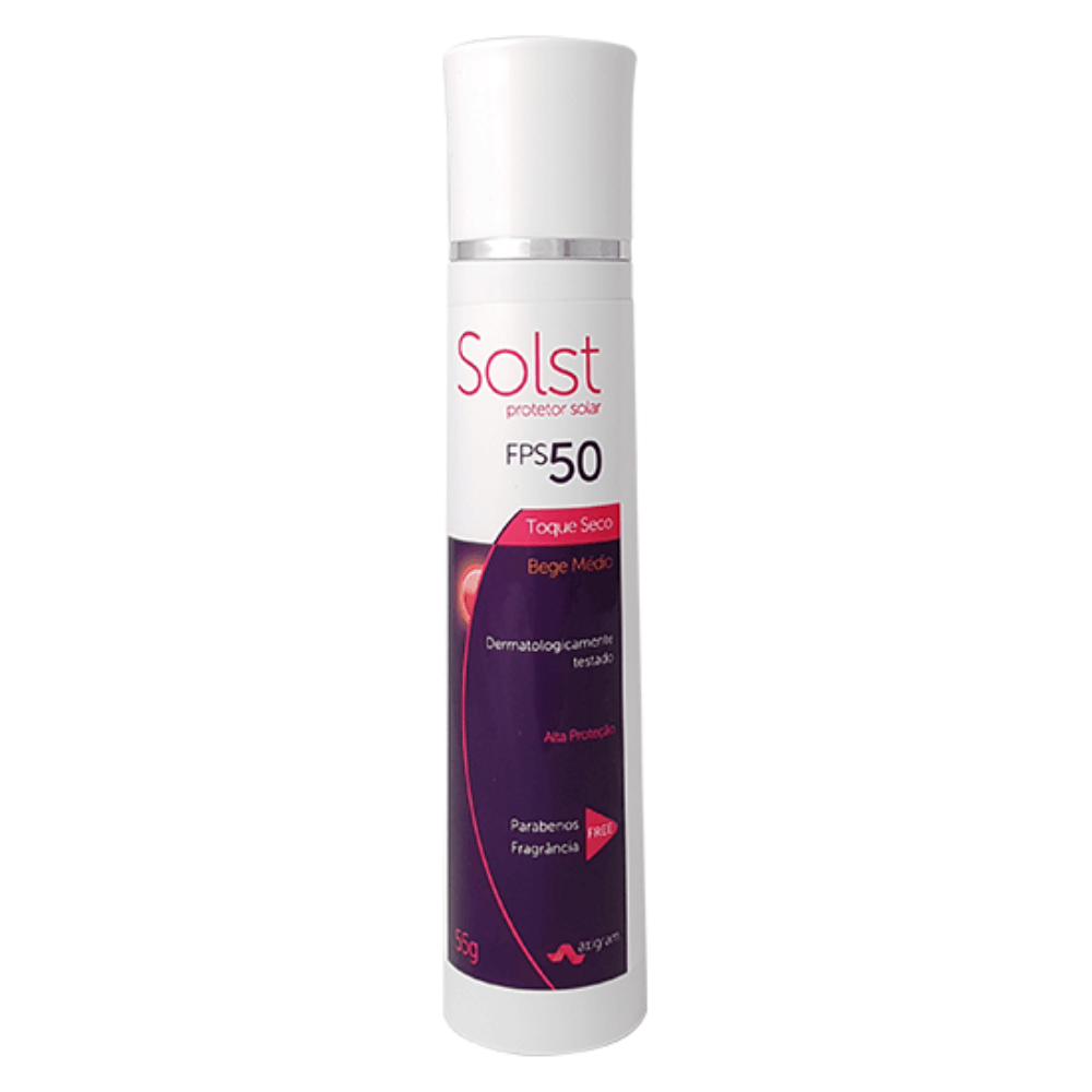 Axigram Solst Protetor Solar Toque Seco Bege Médio Fps 50 55g