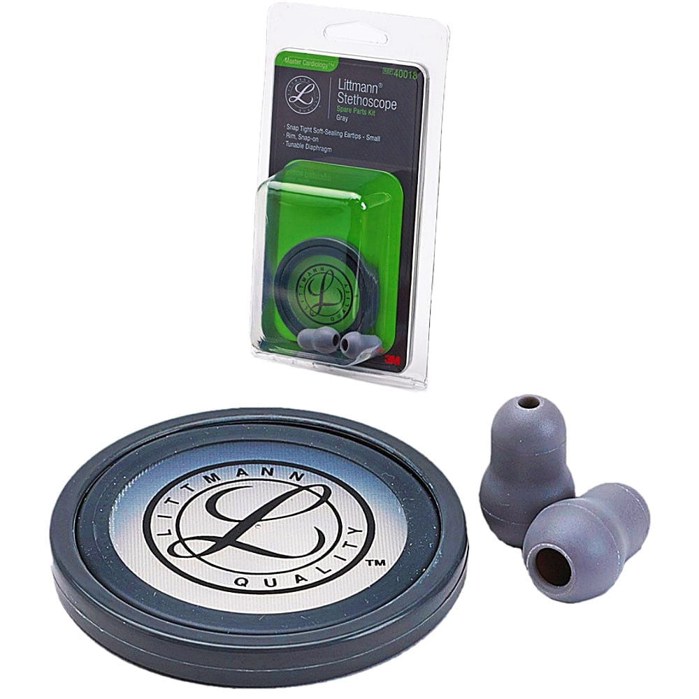 Kit Peças Reposição Para Estetoscópio Master Cardiology 40018 Cinza