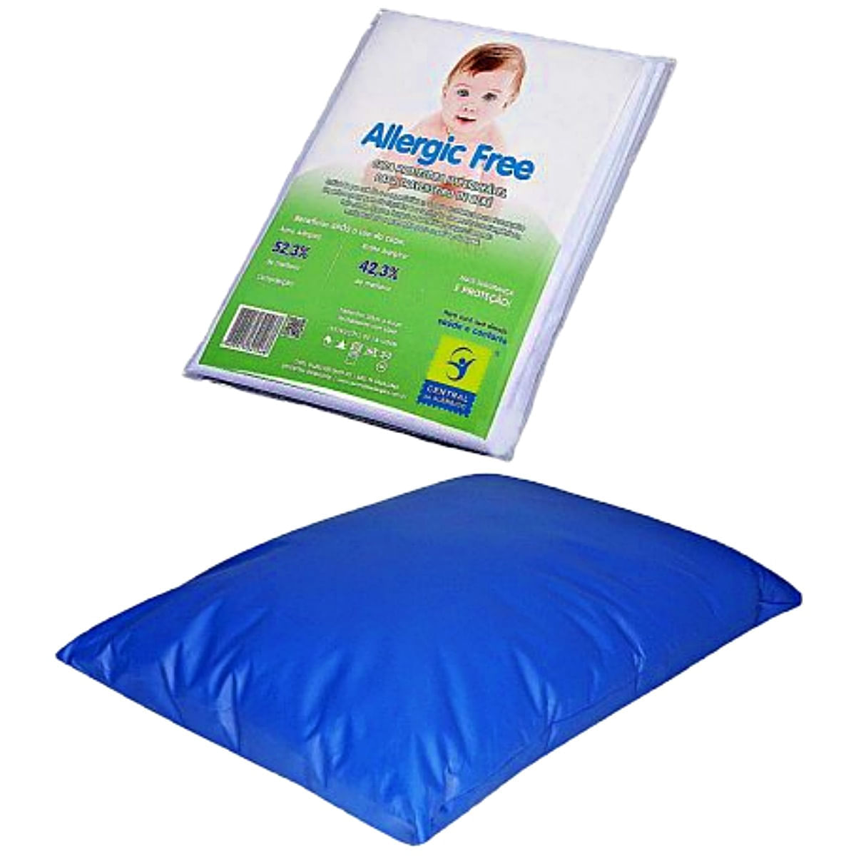 Capa Impermeável Para Travesseiro Bebe Napa Com Zíper 30x50cm Unidade