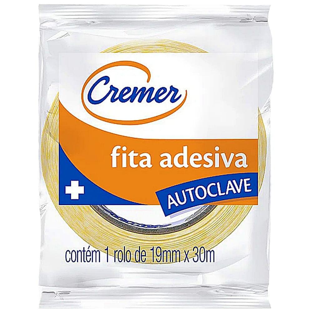 Fita Adesiva Para Autoclave Cremer 19mmx30m Unidade