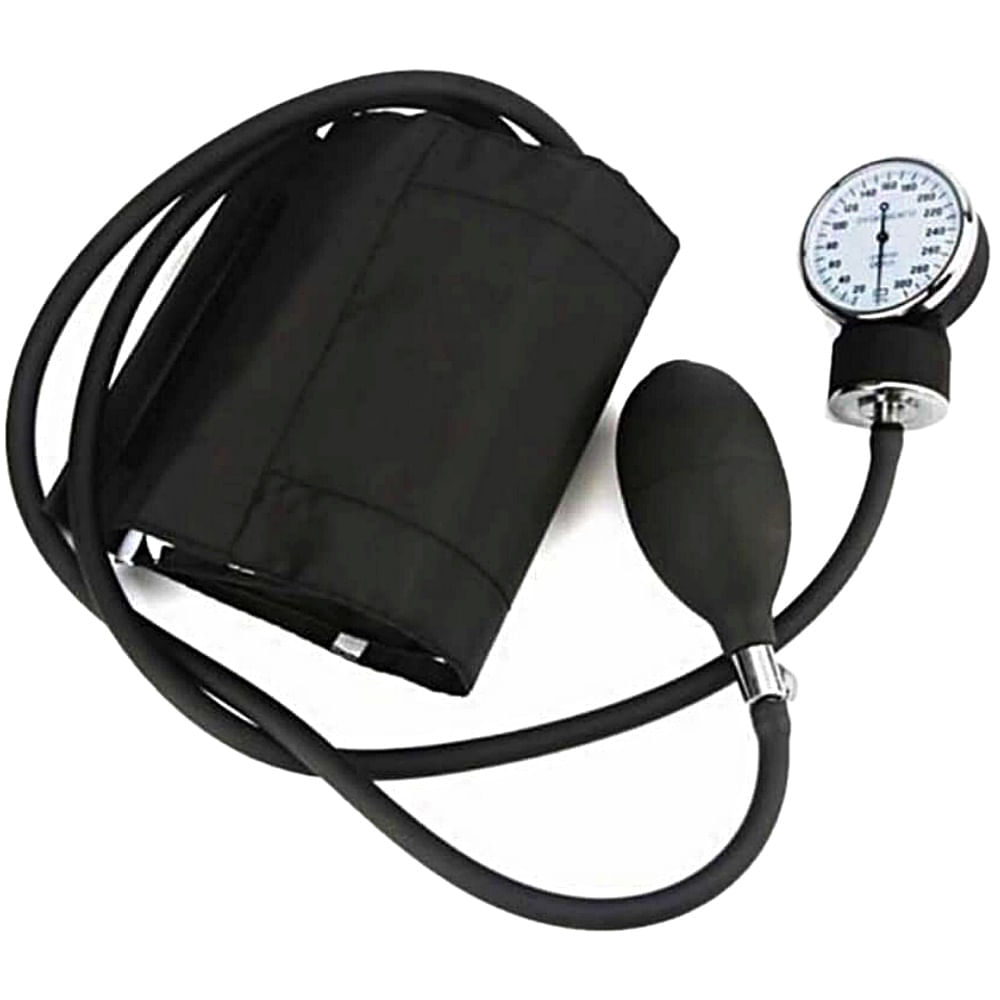 Aparelho de Pressão Medicate Botão Metal Adulto Preto