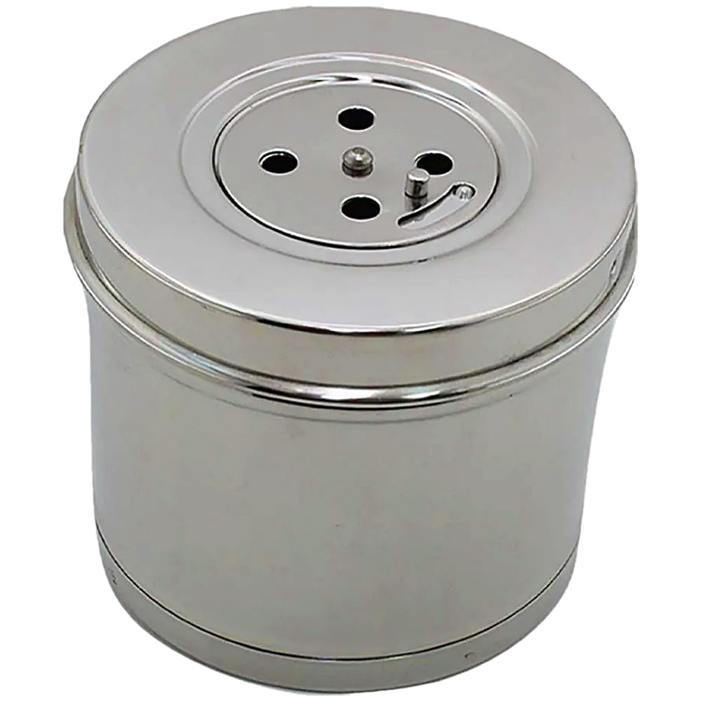 Tambor Em Inox Para Gaze E Algodão 10x10cm Unidade