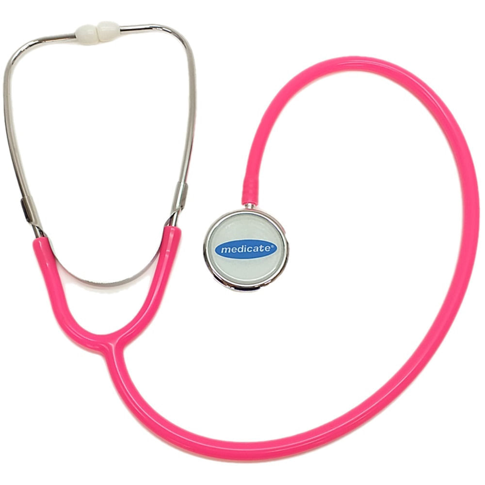 Estetoscópio Duplo Medicate Adulto MD-20 Rosa