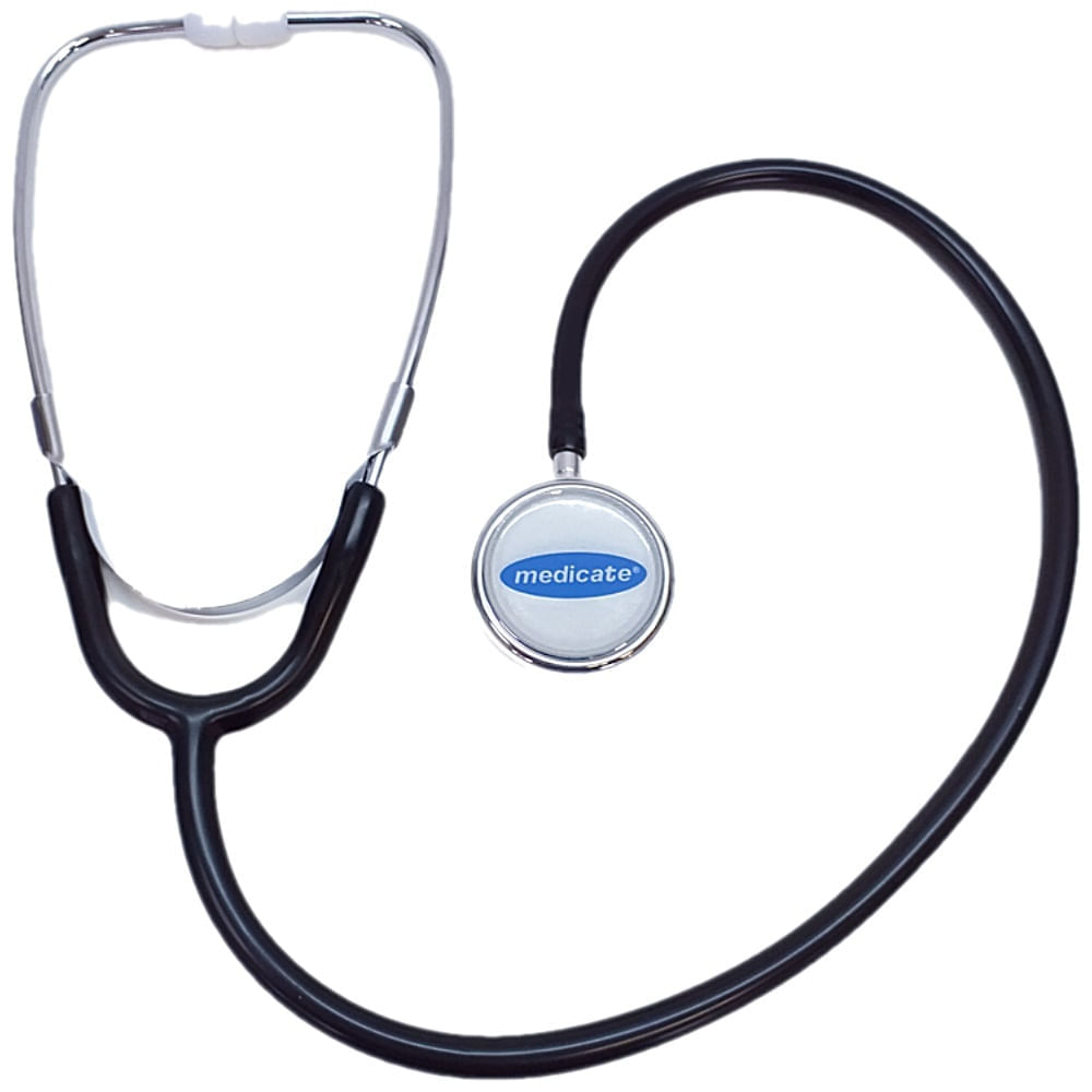 Estetoscópio Duplo Medicate Adulto Md-20 Preto