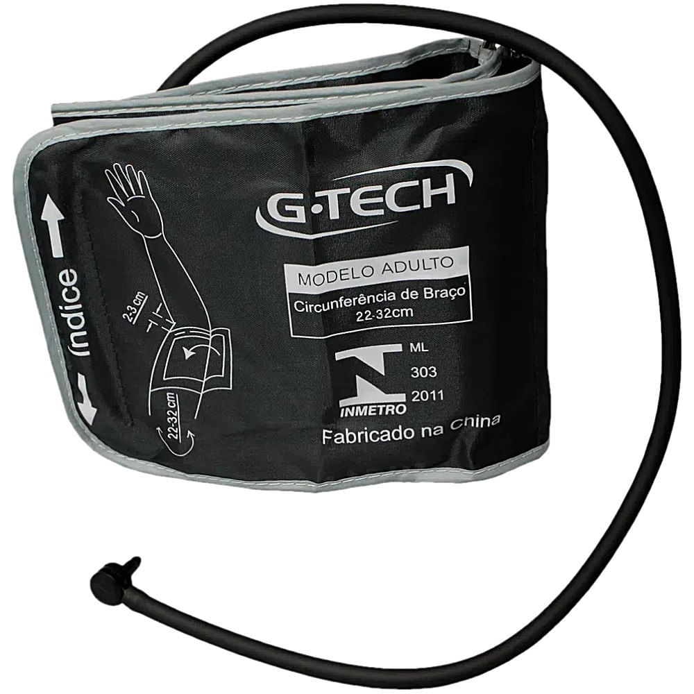 Braçadeira Aparelho Pressão Digital G-tech La250 22-32cm