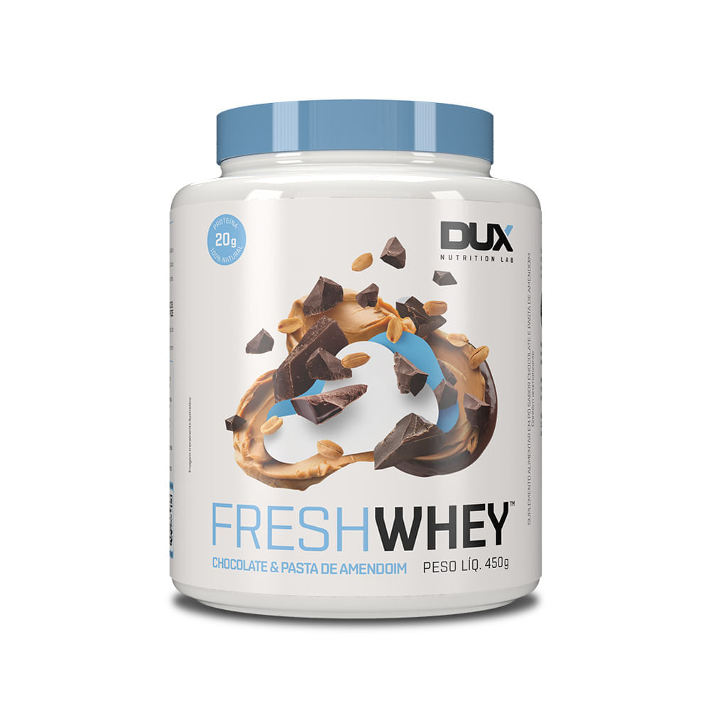 FRESHWHEY™ CHOCOLATE E PASTA DE AMENDOIM DUX NUTRITION POTE 450G