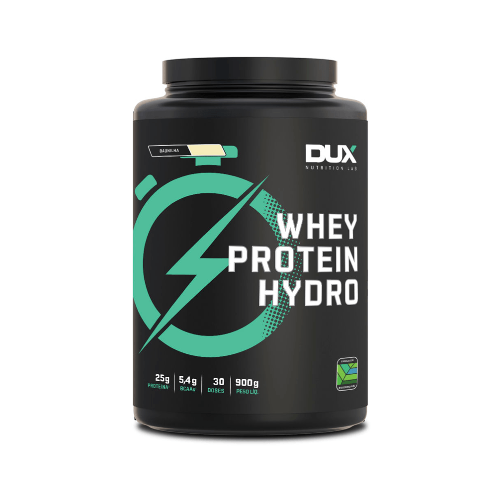 WHEY PROTEIN HYDRO BAUNILHA DUX NUTRITION 900G