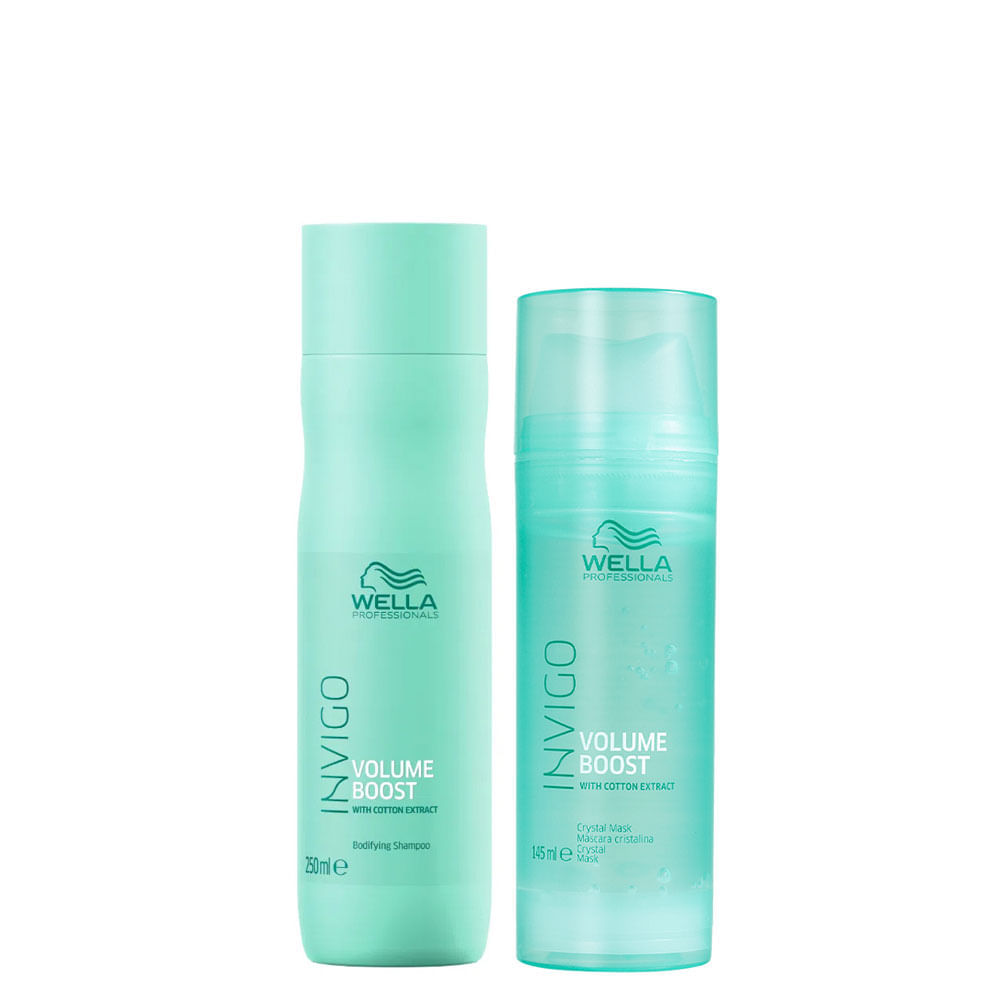 Kit Wella Professionals Invigo Volume Boost  Shampoo 250 Ml + Máscara 145 Ml