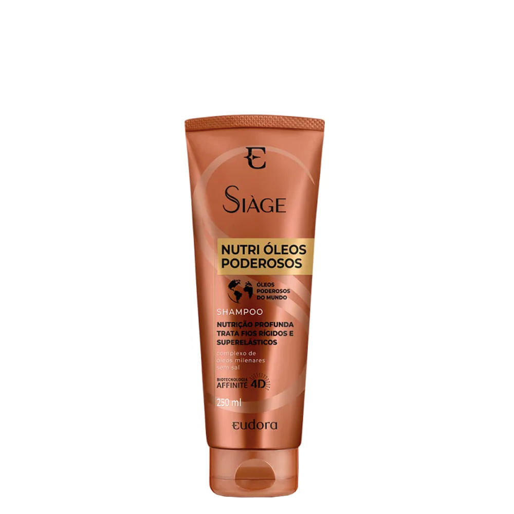 Shampoo Eudora Siàge Nutri Óleos Poderosos 250 Ml