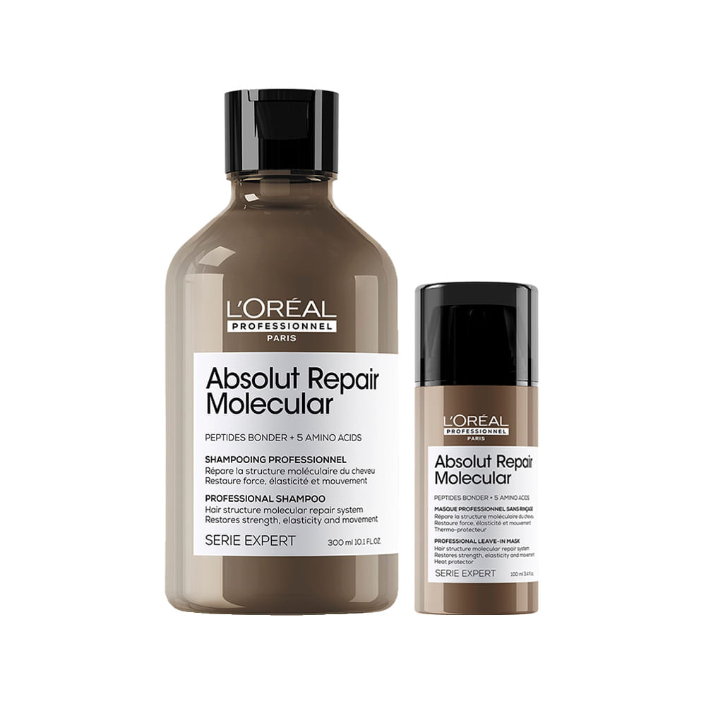 Kit L'Oréal Professionnel Absolut Repair Molecular  Shampoo 300 ml + Leavein 100 ml
