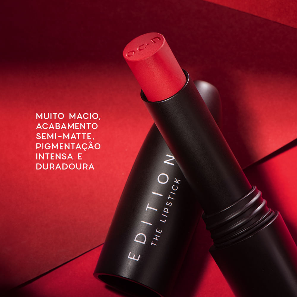 Kit Batom Vermelho + Caneta Delineadora Océane Edition (2 Produtos)