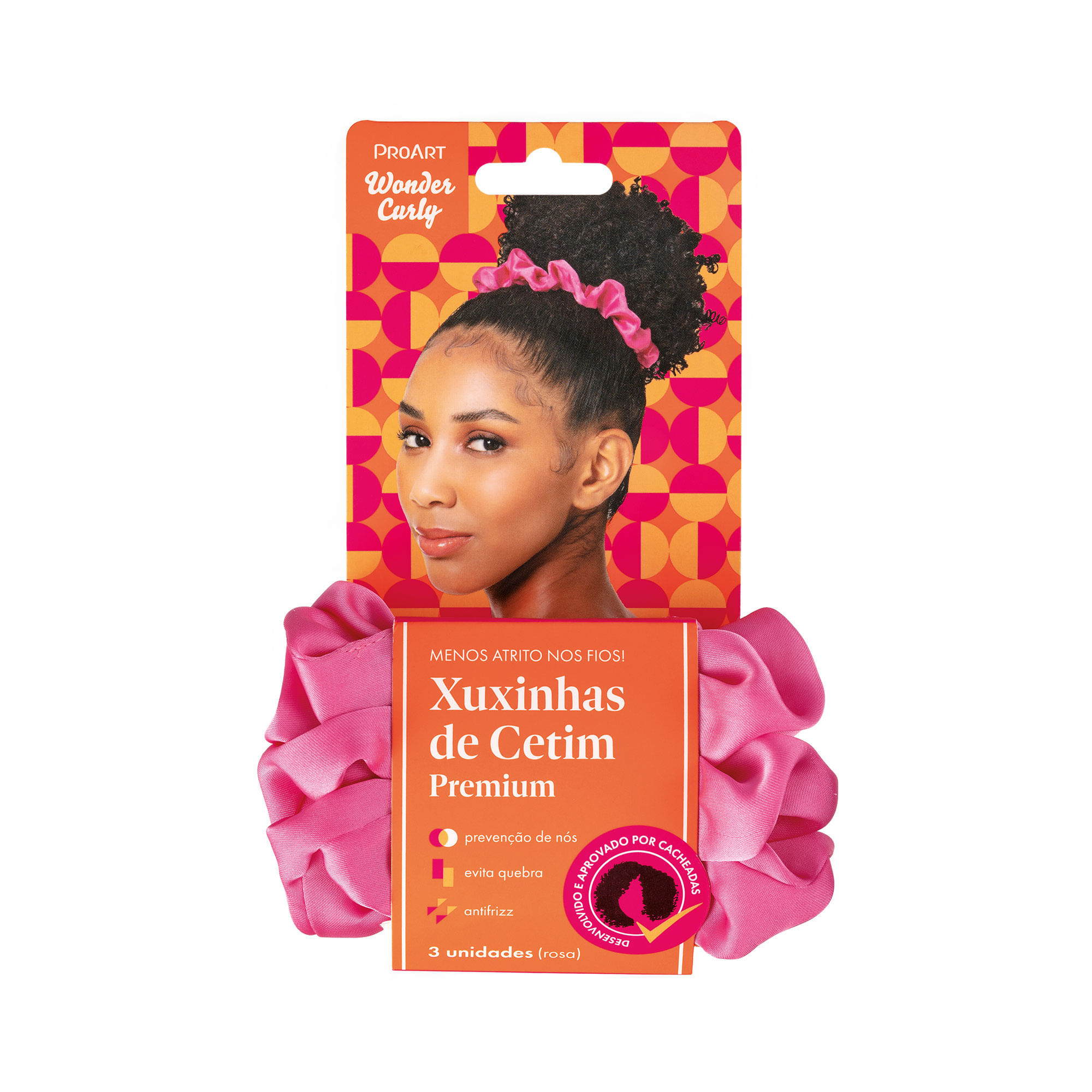 Xuxinhas De Cetim Premium Proart Cor Rosa.