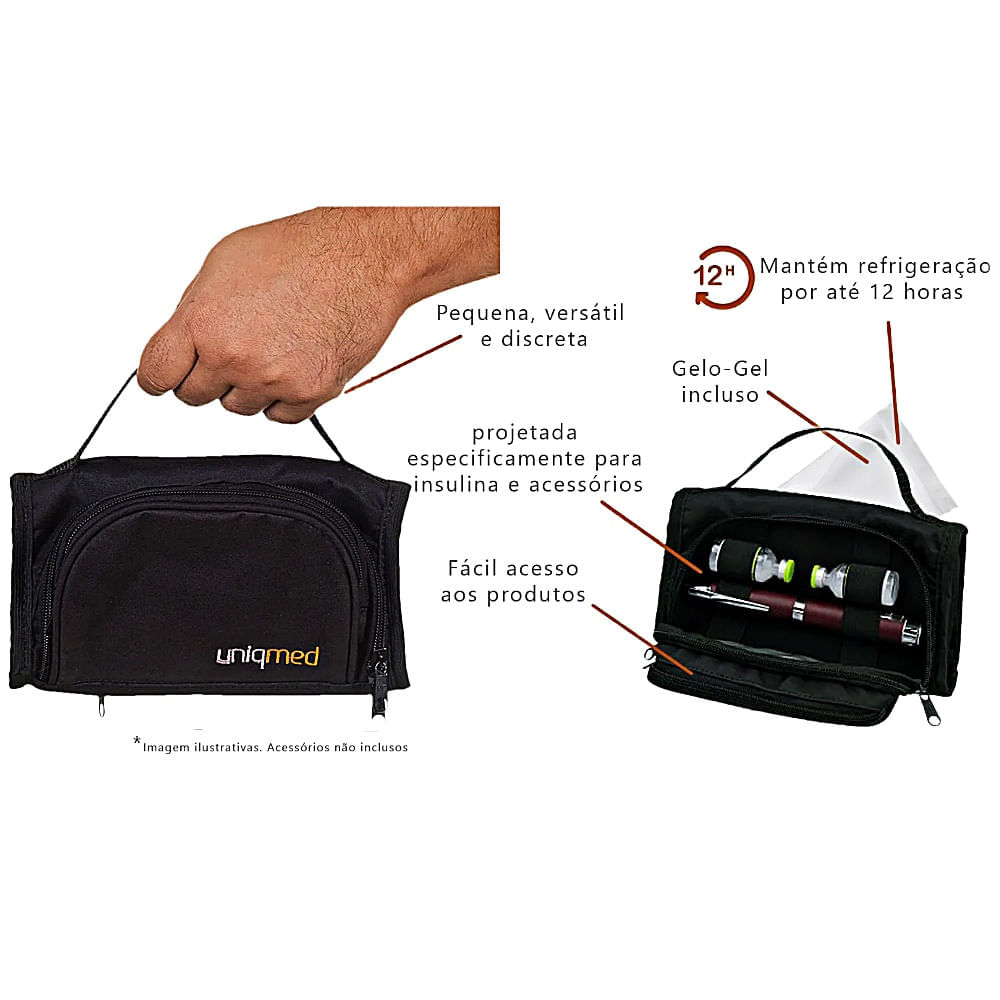 Bolsa Transporte Armazenamento de Insulina/Acessórios - unidade