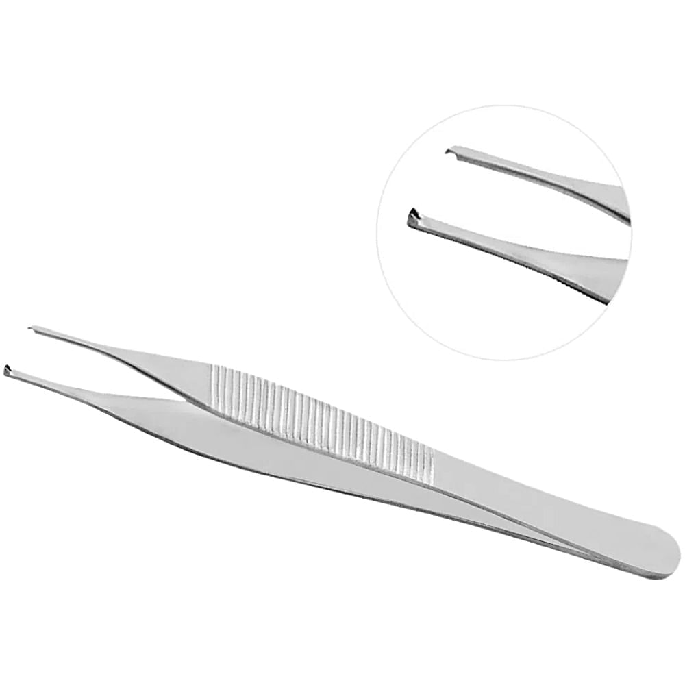 Pinça Adson Abc 12cm Com Dente 1x2 - Unidade