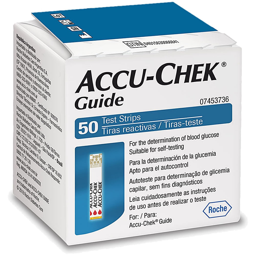 Tiras Reagentes Accu-chek Guide - 50 Tiras