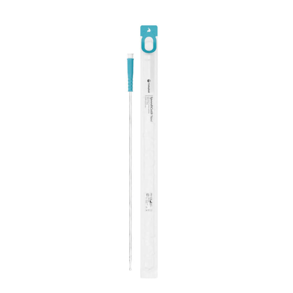 Cateter Uretral Lubrificado SpeediCath Navi Masculino Ponta Flexível Calibre 12 - 30un - Coloplast 29012