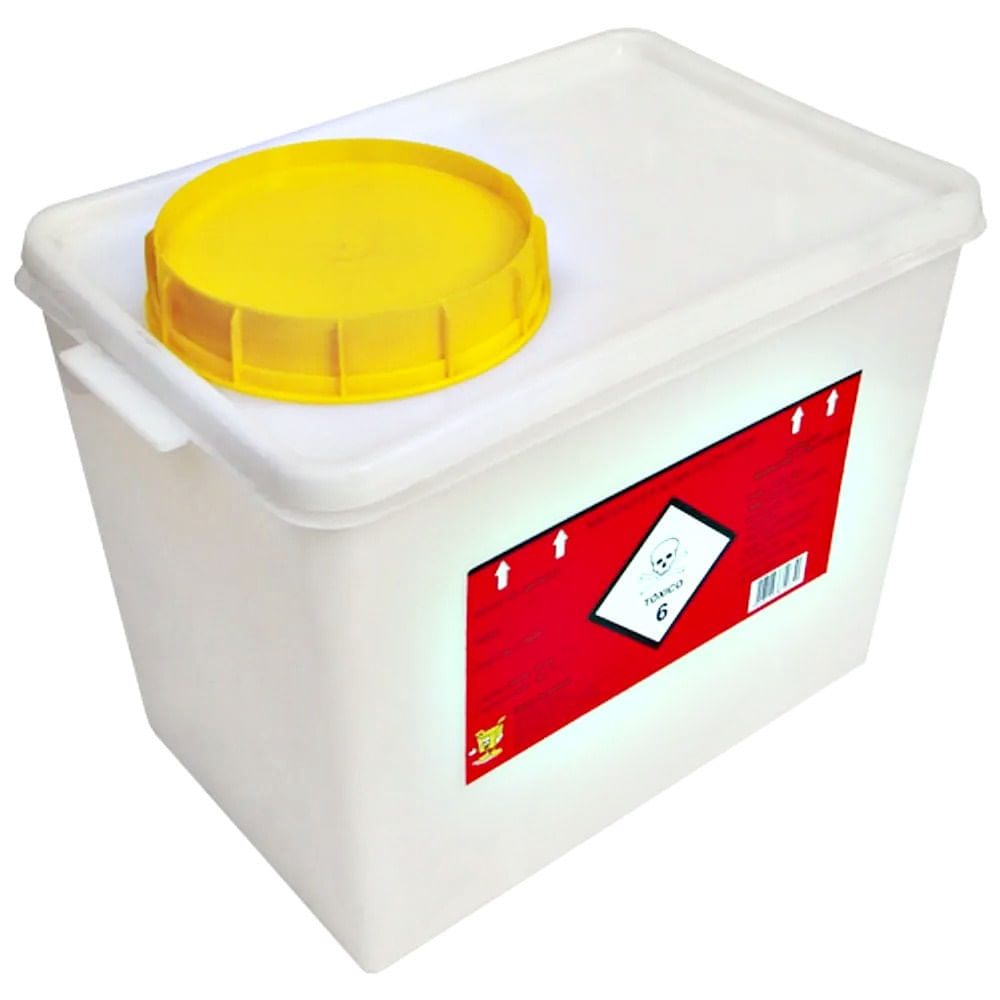 Coletor Rígido Resíduos Quimioterápicos Descarpack 7l - unidade