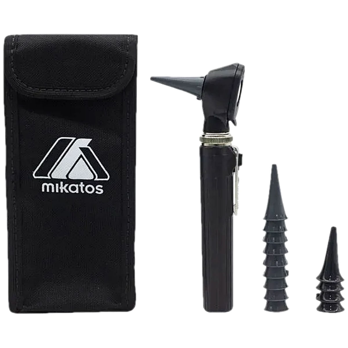 Mini Otoscópio Mikatos Led Preto