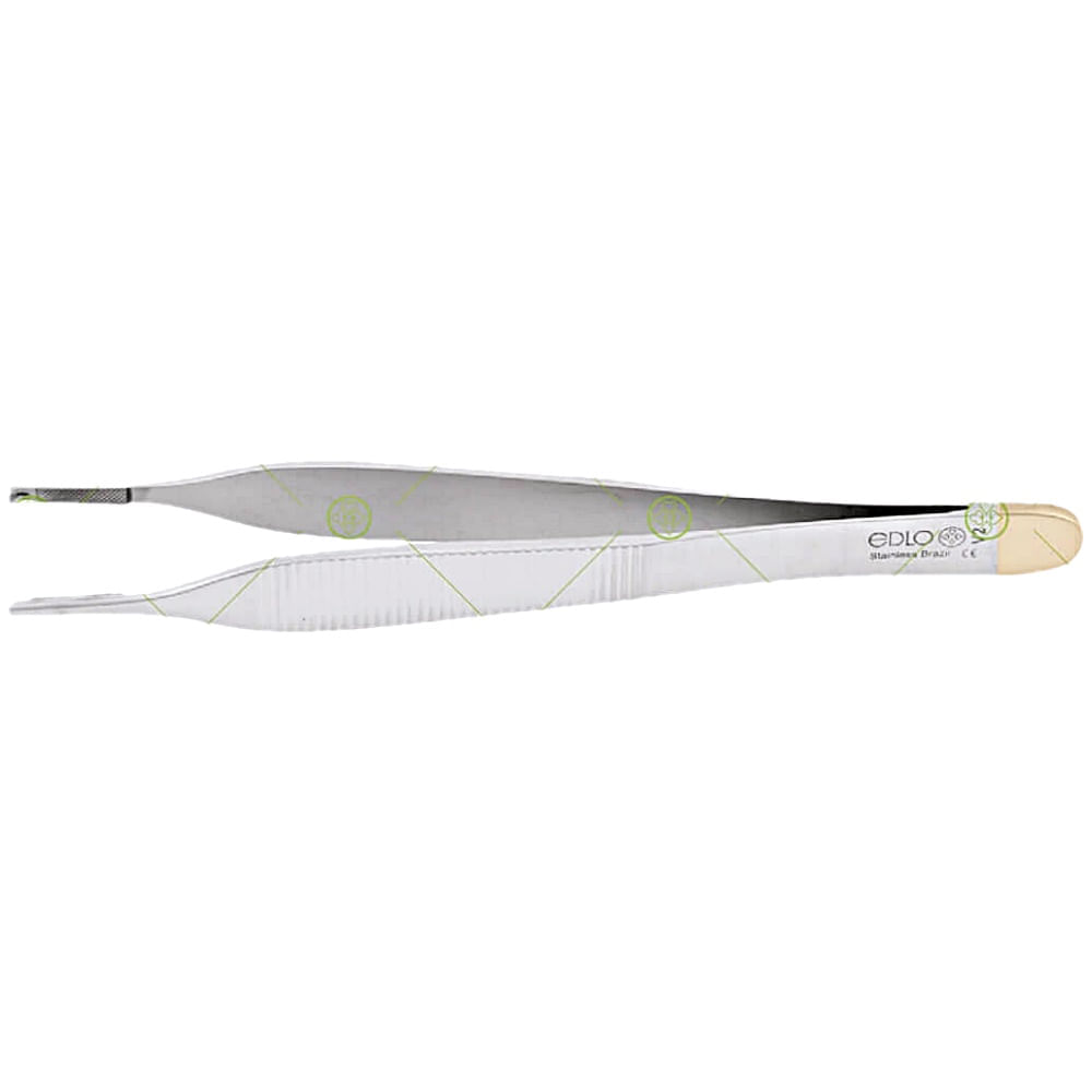 Pinça Adson Edlo com Vidia 12cm | 4 3/4 com Dente